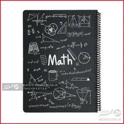 دفتر رحلی جلد سخت طرح فرمول های ریاضی 100 برگ