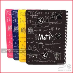 دفتر رحلی جلد سخت طرح فرمول های ریاضی 100 برگ