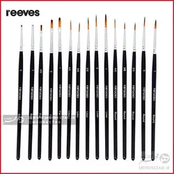 ست قلم موی ریوز مخصوص آبرنگ، رنگ روغن و رنگ اکرولیک reeves 10 pc brushes