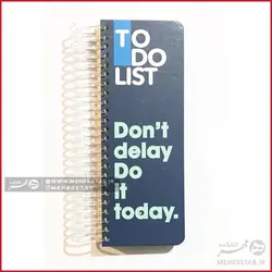 دفتر برنامه ریزی سیمی رنگ سورمه ای to do list