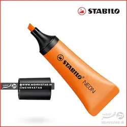 هایلایتر نئون استابیلو رنگ نارنجی Stabilo Neon Orange