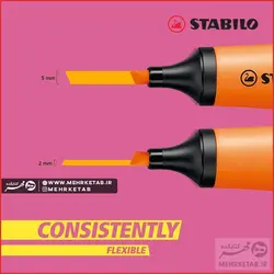 هایلایتر نئون استابیلو رنگ نارنجی Stabilo Neon Orange