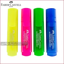 هایلایتر فلورسنت  فابر کاستل مدل 1546 faber castell  fluorescent highlighter 1546