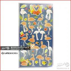 استیکر لاتک طرح پلیکان  Latech Sticker Pelican