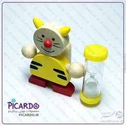جای مسواک همراه با ساعت شنی طرح دلقک پیکاردو