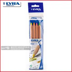 هایلایتر 4 رنگ فلورسنت لیرا   Lyra MegaLiner 4 Colors