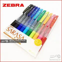 روان نویس ژله ای ساراسا زبرا Sarasa Zebra 0.7mm ۱۰ رنگ