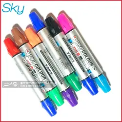 ماژیک نوک تخت دو سر اسکای sky TWO COLOUR WHITEBOARD MARKER