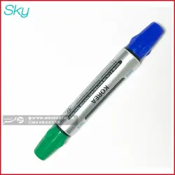 ماژیک نوک تخت دو سر اسکای sky TWO COLOUR WHITEBOARD MARKER