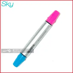 ماژیک نوک تخت دو سر اسکای sky TWO COLOUR WHITEBOARD MARKER