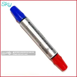 ماژیک نوک تخت دو سر اسکای sky TWO COLOUR WHITEBOARD MARKER