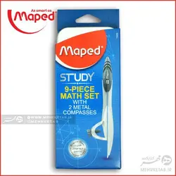 ست پرگار ۹ تکه مپد Maped Study 9 Pieces Compass