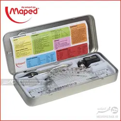 ست پرگار ۹ تکه مپد Maped Study 9 Pieces Compass