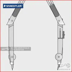 ست پرگار استدلر مدل 550 02 Staedtler Compass set