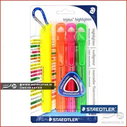 هایلایتر تریپلاس استدلر ست ۴ رنگ  Staedtler Triplus Highlighter, Pack of 4