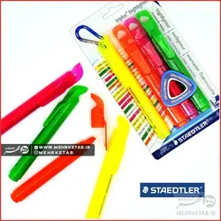 هایلایتر تریپلاس استدلر ست ۴ رنگ  Staedtler Triplus Highlighter, Pack of 4