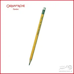 بسته چهار عددی مداد پاک کن دار کرن داش caran d'ache Set pack containing 4 HB pencils with eraser