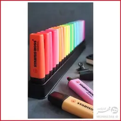 هایلایتر باس استابیلو بسته بیست و سه عددی STABILO BOSS Original Highlighter Set, 50th Anniversary Desk Set, 23-Colors, pastel & neon