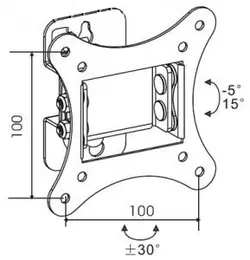 پایه دیواری مانیتور LCD/LED مدل LW-35