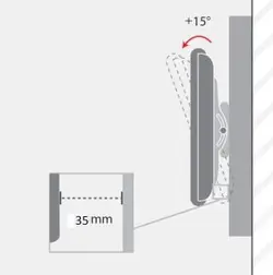 پایه دیواری مانیتور LCD/LED مدل LW-35