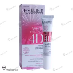 کرم دور چشم سفید کننده وایت پرستیژ فوردی اولاین Eveline White Prestige 4D - آباناشاپ