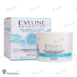 کرم کلاژن و الاستین 3D اولاین Eveline Collagen and Elastin 3D - آباناشاپ