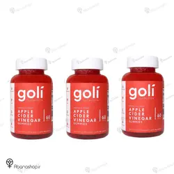پک سه تایی پاستیل گلی سرکه سیب goli