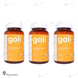 پک سه تایی پاستیل سوپر فروت گلی goli nutrition
