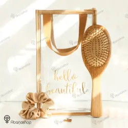 پک برس چوب بامبو و اسکرانچی ابریشم پیورسیلک