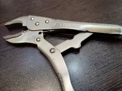 انبر قفلی 10 اینچ فک فولادی تاپکس تایوان دسته فایبر طرح امریکایی