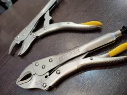 انبر قفلی 10 اینچ فک فولادی تاپکس تایوان دسته فایبر طرح امریکایی