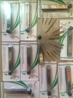 اچار فیلر ۲۰ تیغ دقت دوصدم تمام فلزی انعطاف‌پذیر هنس تایوان درجه یک