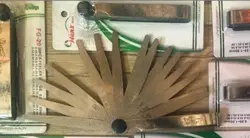 اچار فیلر ۲۰ تیغ دقت دوصدم تمام فلزی انعطاف‌پذیر هنس تایوان درجه یک