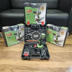 مجموعه دریل شارژی چکشی ۳۶ ولت باس مدل Bs36v