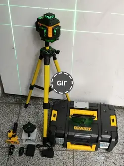 تراز لیزری نور سبز 360 درجه شارژی طرح دیوالت