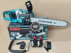 اره زنجیری شارژی ۴۰ سانت موتور براشلس طرح ماکیتا