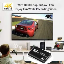 کارت کپچر USB3.0 Capture Cards 1080p60 fps 4K HDMI Game Video Card