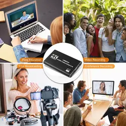 کارت کپچر USB3.0 Capture Cards 1080p60 fps 4K HDMI Game Video Card