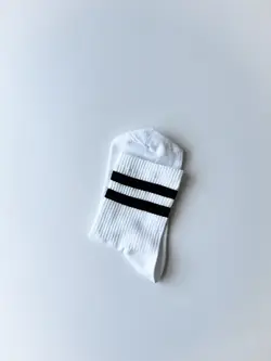 جوراب نیم ساق مدل دو خط دخترانه