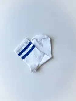 جوراب نیم ساق مدل دو خط دخترانه