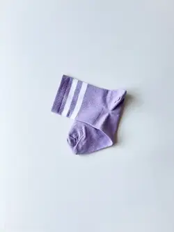 جوراب نیم ساق مدل دو خط دخترانه