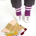 جوراب نیم ساق مدل دو خط دخترانه