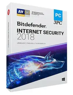 آنتی ویروس اورجینال Bitdefender INTERNET SECURITY 2018 3PC 1Year