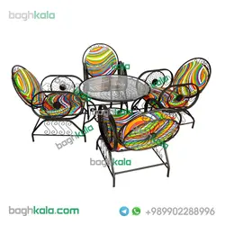 مبلمان ویلایی فرفورژه اطلسی