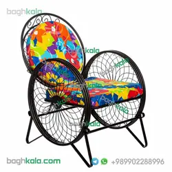 تشک صندلی گل زنبق و گل اطلسی