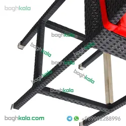 صندلی بار حصیری گل ابری
