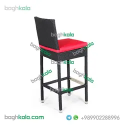 صندلی بار حصیری گل ابری
