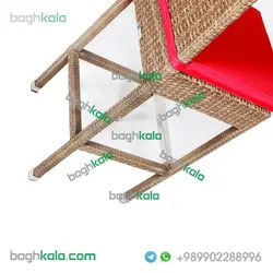 صندلی بار حصیری گل ابری