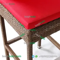 صندلی بار حصیری گل ابری
