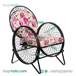 صندلی باغی فرفورژه زنبق